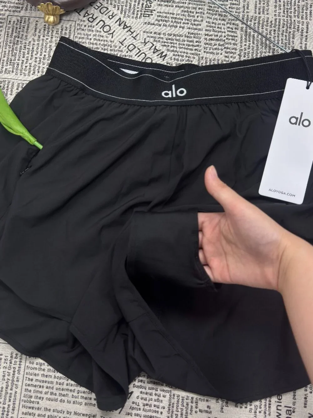 ALO Yoga🏅Women’s Match Point Short Black | Clean Gir🙆‍♀️Tennis pants NWT